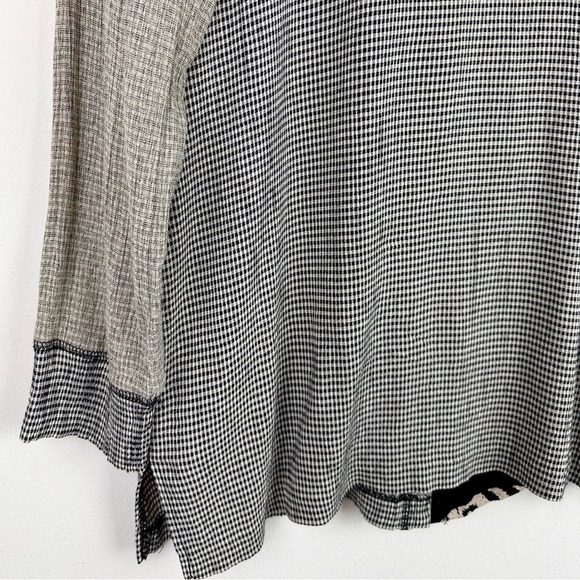 Vintage 90's Gingham Fish Print Cardigan - Picture 9 of 11